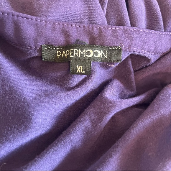 Papermoon Deep Purple Sleeveless Blouse - Picture 5 of 6